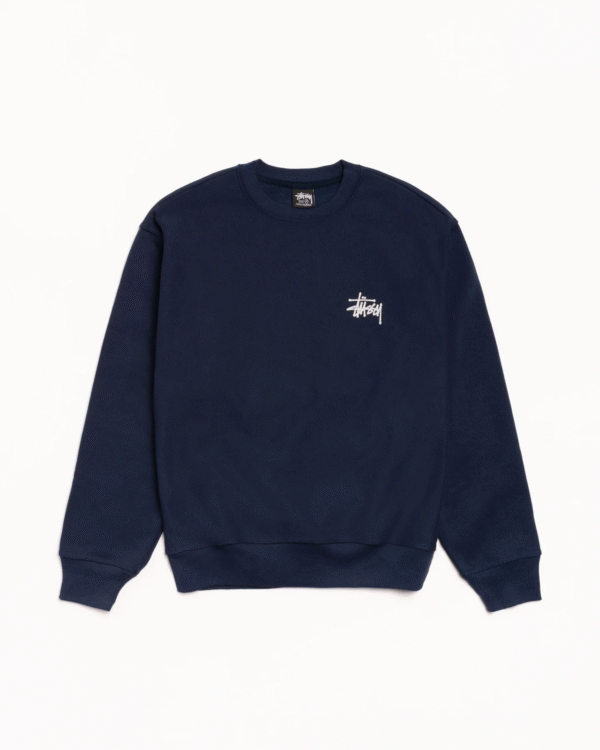 Stussy Basic Stussy Crew Sweatshirt Navy