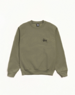 Stussy Basic Stussy Crew Sweatshirt Olive