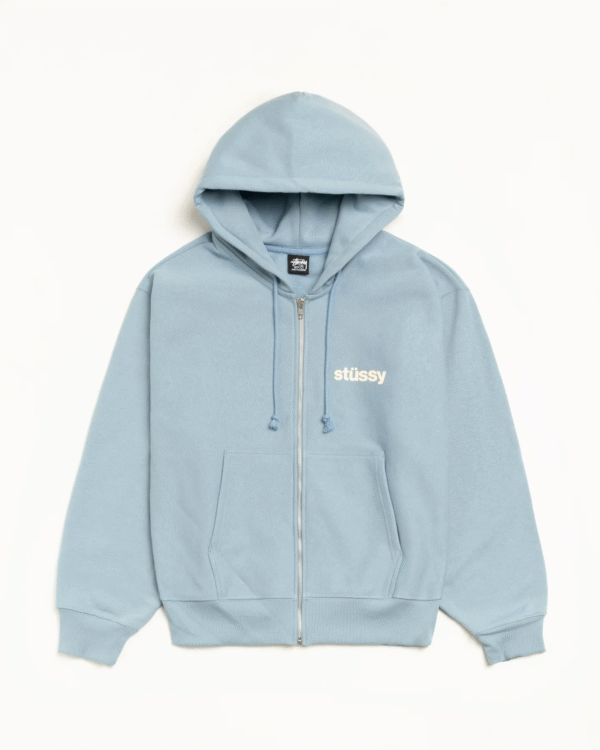 Stussy Built Tough Zip Hoodie Slate