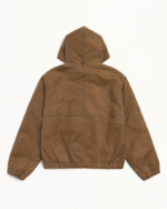 Stussy Cotton Work Hooded Jacket Back Khaki