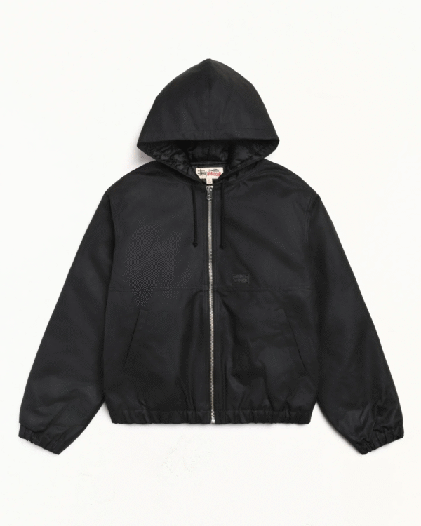 Stussy Cotton Work Hooded Jacket Black