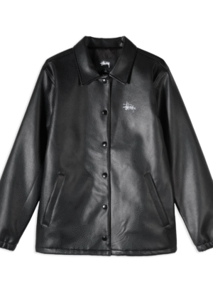 Stussy Finish Coach Leather Jacket