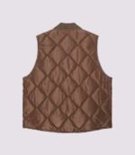 Stussy Insulated Vest Brown Back