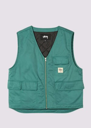 Stussy Insulated Work Vest Green