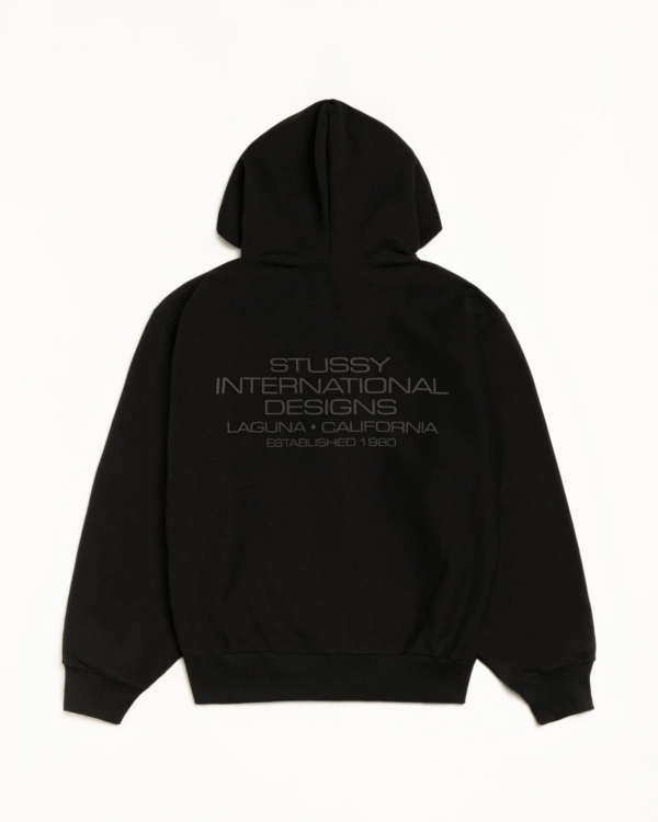 Stussy International Designs Zip Hoodie Back