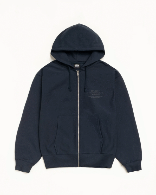 Stussy International Designs Zip Hoodie Navy