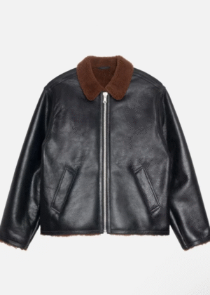 Stussy Leather Shearling Jacket