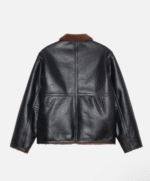 Stussy Leather Shearling Jacket Back