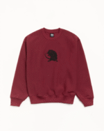 Stussy Long Range Crew Sweatshirt Maroon
