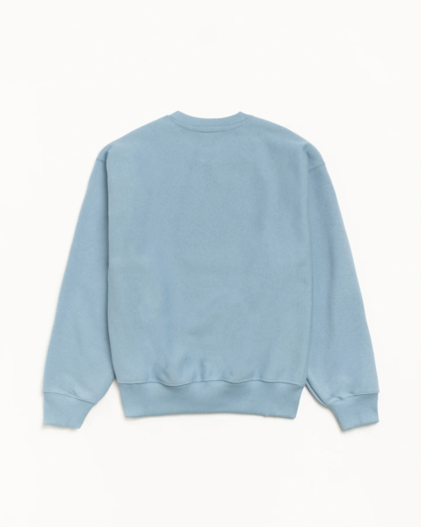 Stussy Long Range Crew Sweatshirt Slate Back