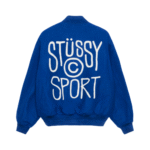 Stussy Melton Wool Varsity Jacket Back