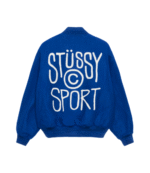 Stussy Melton Wool Varsity Jacket Back
