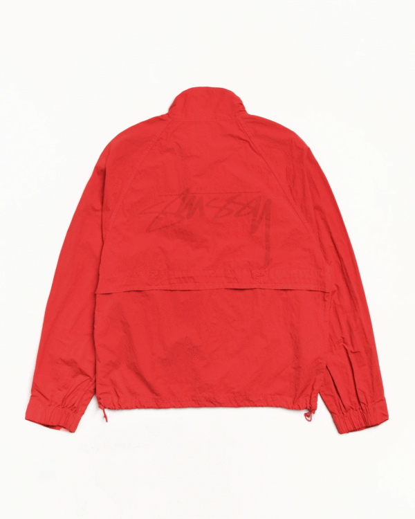 Stussy Warm Up Jacket Red Back