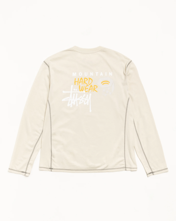 Stussy and Mountain Hardware Ls Tee Sweatshirt Ash Heather Back