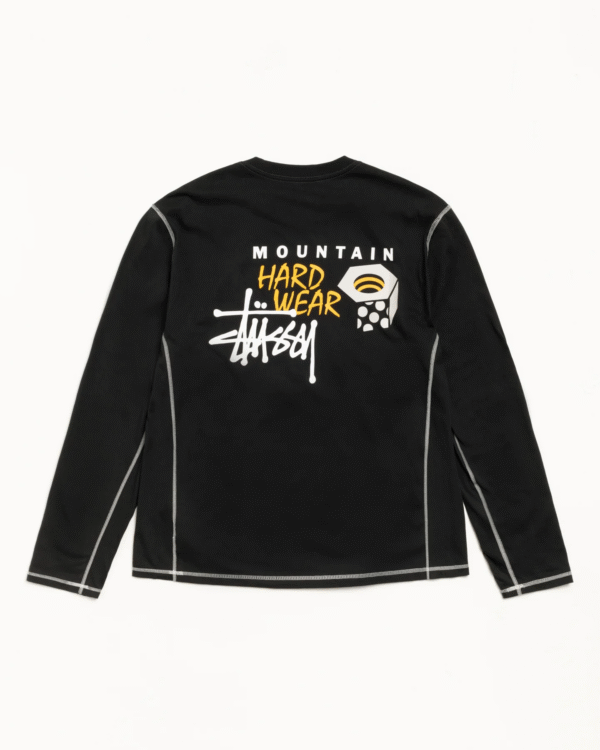 Stussy and Mountain Hardware Ls Tee Sweatshirt Black Back