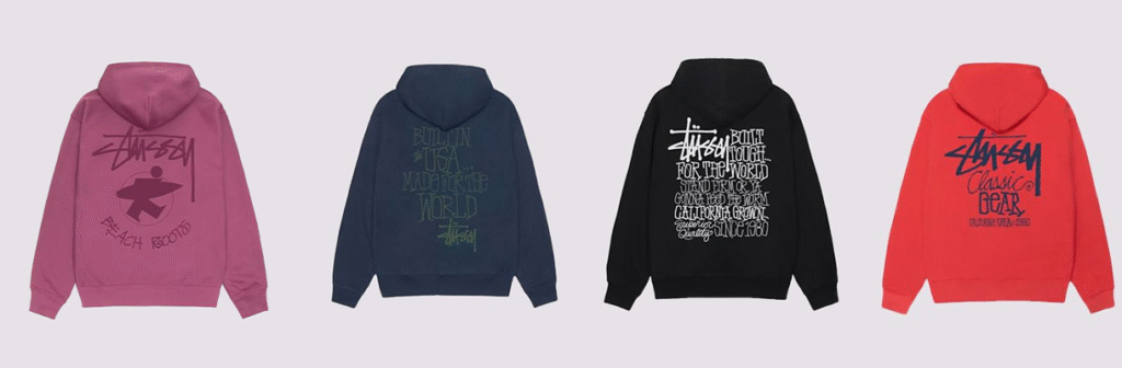 Stüssy hoodies for all time
