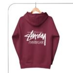 Stussy Amsterdam Hoodie Maroon