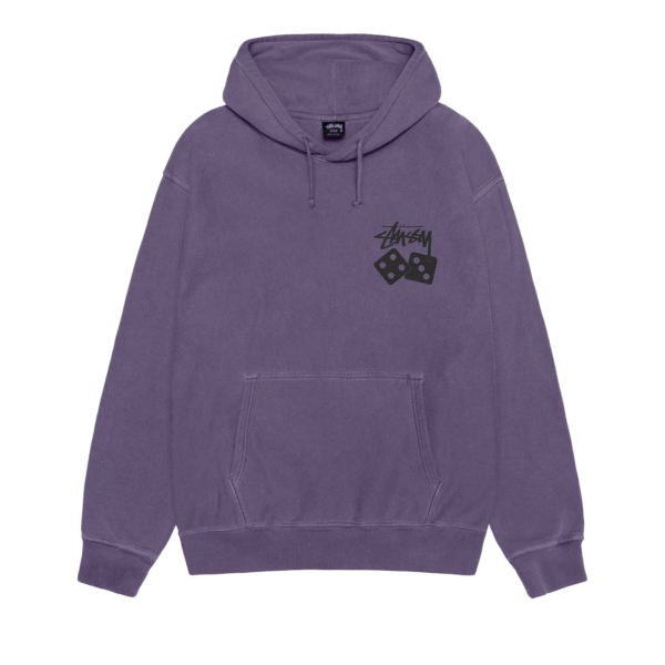 Stussy Dice Hoodie Pigment Dyed Purple