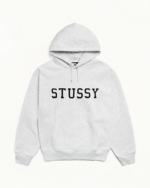 Stussy Felt Applique Hoodie Ash Heather