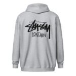 Stussy London Zip Up Grey