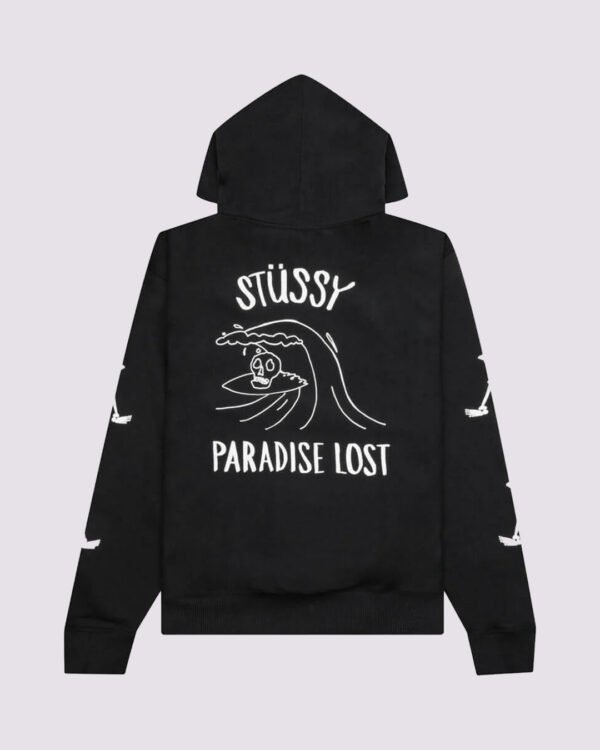 Stussy Paradise Lost Hoodie Black Back