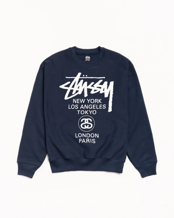 Stussy World Tour Crew Sweatshirt