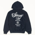 Stussy World Tour Hoodie Navy