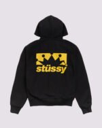 Box Crown Stussy Zip Up Hoodie Back