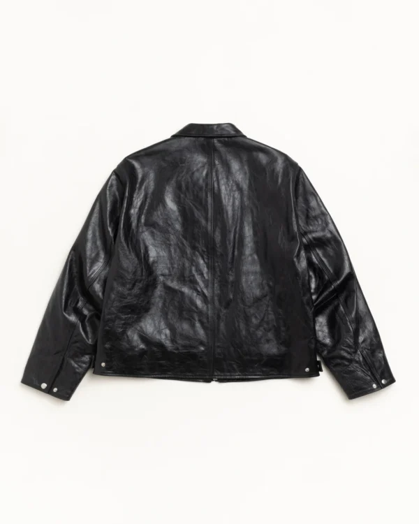 Stussy Garage Leather Jacket Back