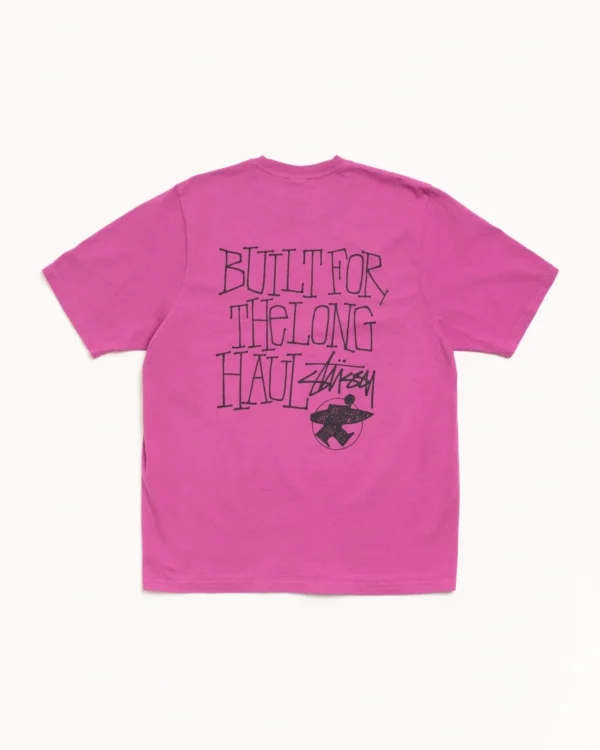 Stussy Long Haul Tee Purple Back