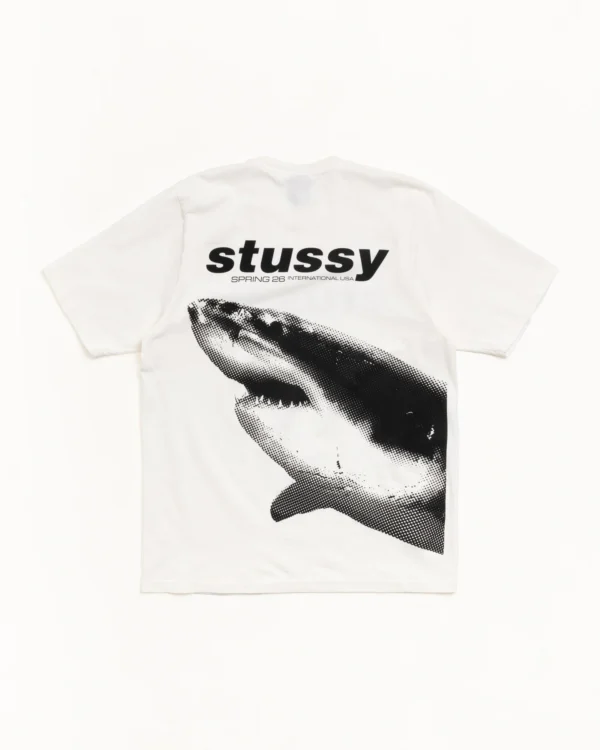 Stussy Shark Tee White Back