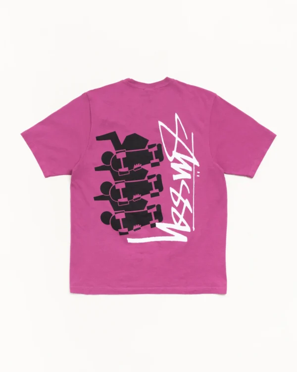 Stussy Skate Stack Tee Purple Back