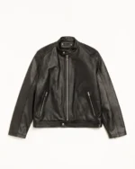 stussy Cafe Racer Leather Jacket