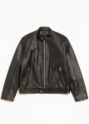 stussy Cafe Racer Leather Jacket